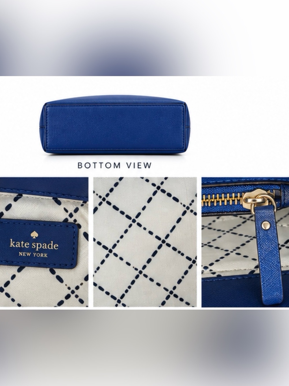 Kate Spade Blue Shoulder Bag EUC - Picture 6 of 14